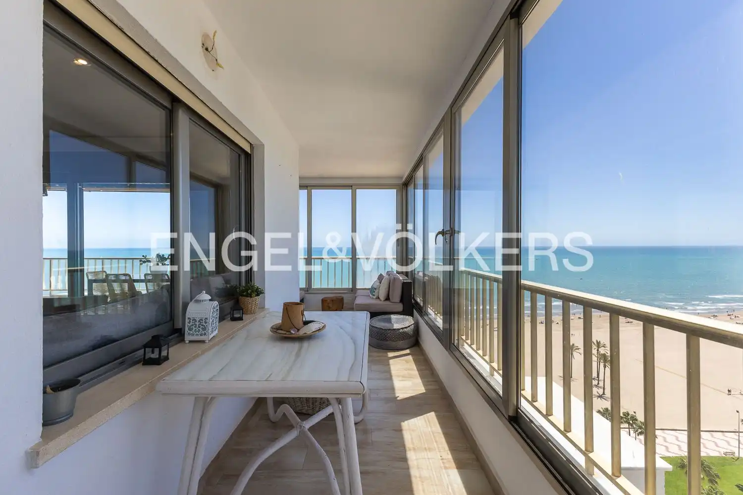 Balcony of Flat for rent in Cullera  with Heating, Terrace and Swimming Pool