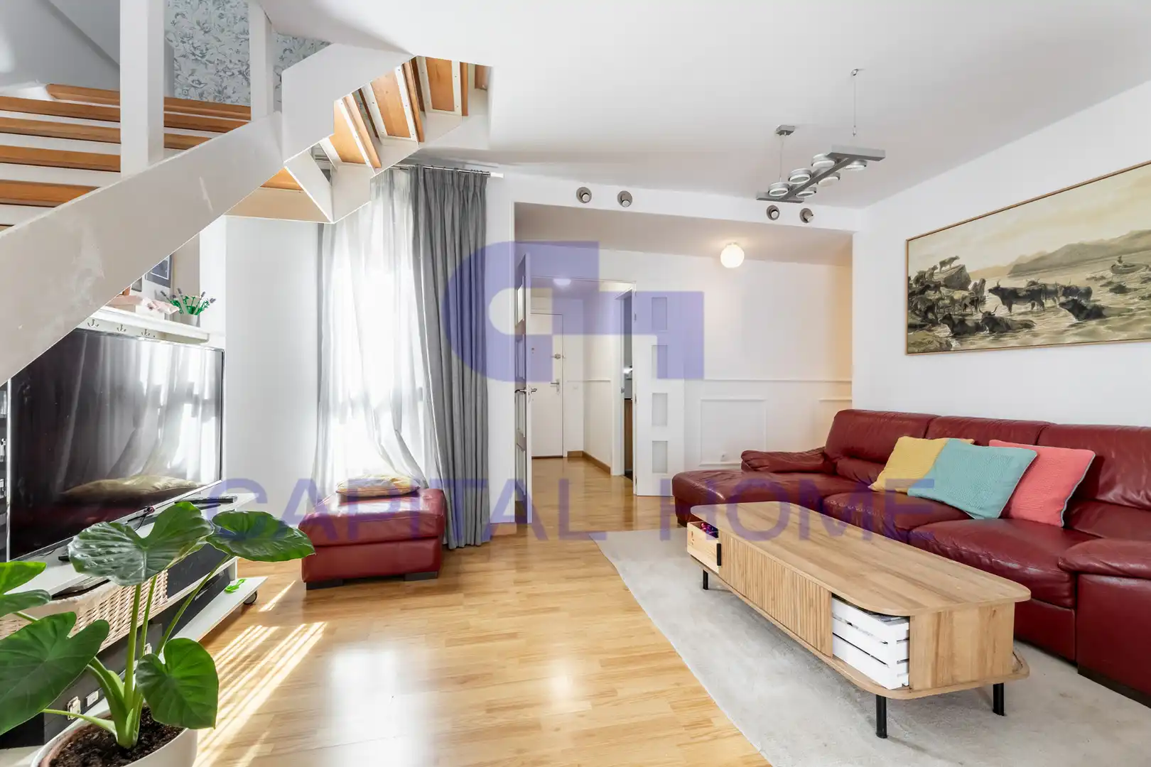 Living room of Duplexes for sale in Navalcarnero  with Air Conditioner, Heating and Furnished