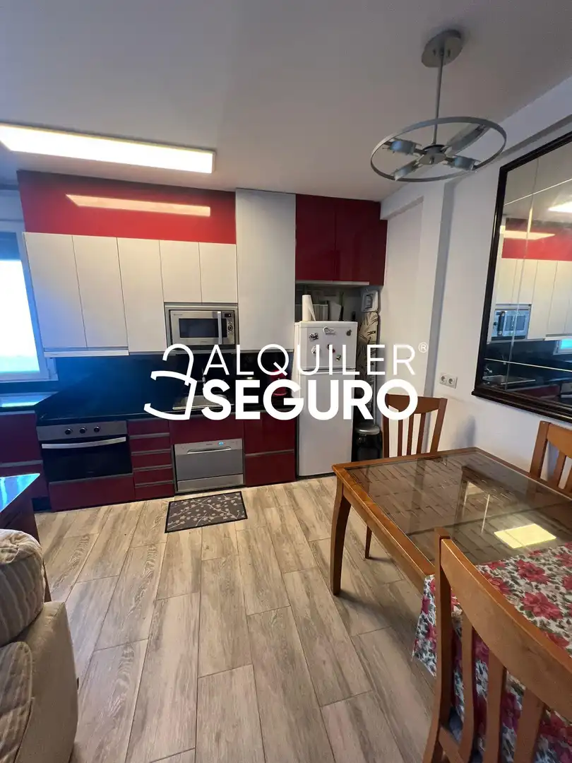 Cocina de Piso de alquiler en Madrid con Calefacción y Amueblado