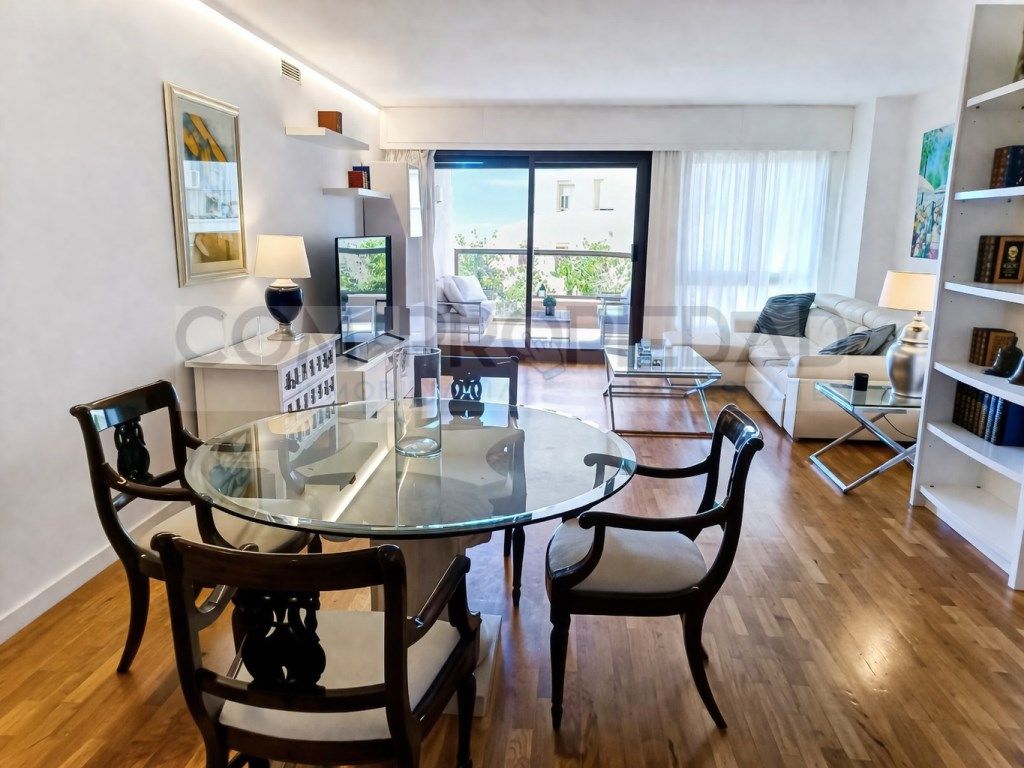 Living room of Flat for rent in  Palma de Mallorca  with Air Conditioner, Terrace and Washing machine