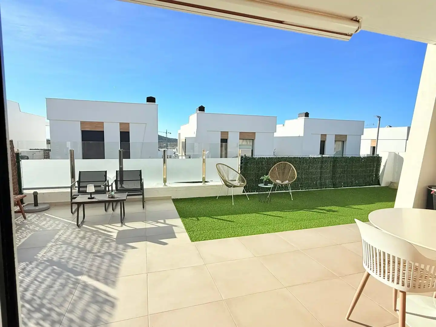 Terraza de Dúplex en venta en Finestrat con Aire acondicionado, Calefacción y Piscina