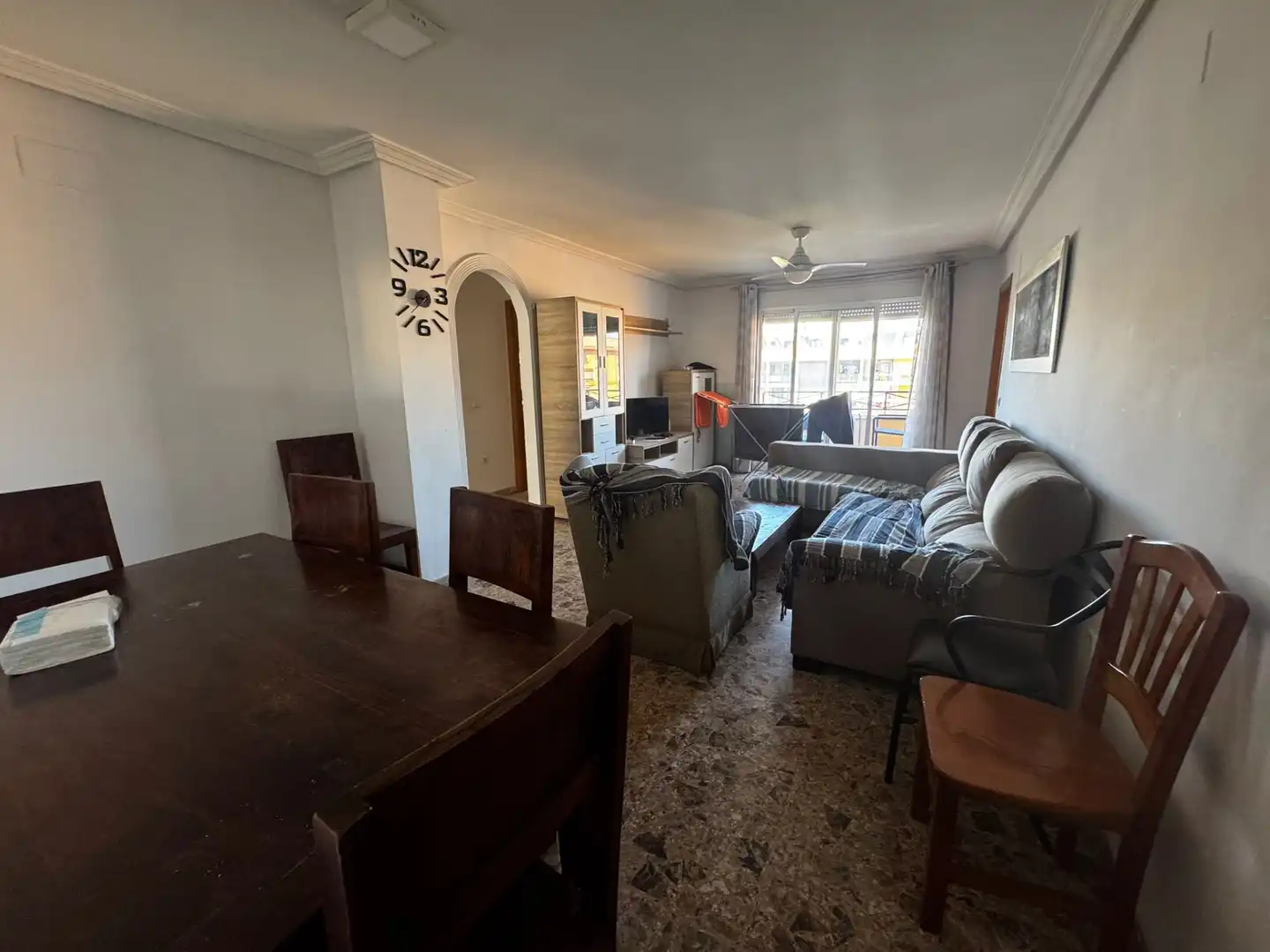 Living room of Flat for rent in San Vicente del Raspeig / Sant Vicent del Raspeig  with Terrace, Furnished and Oven