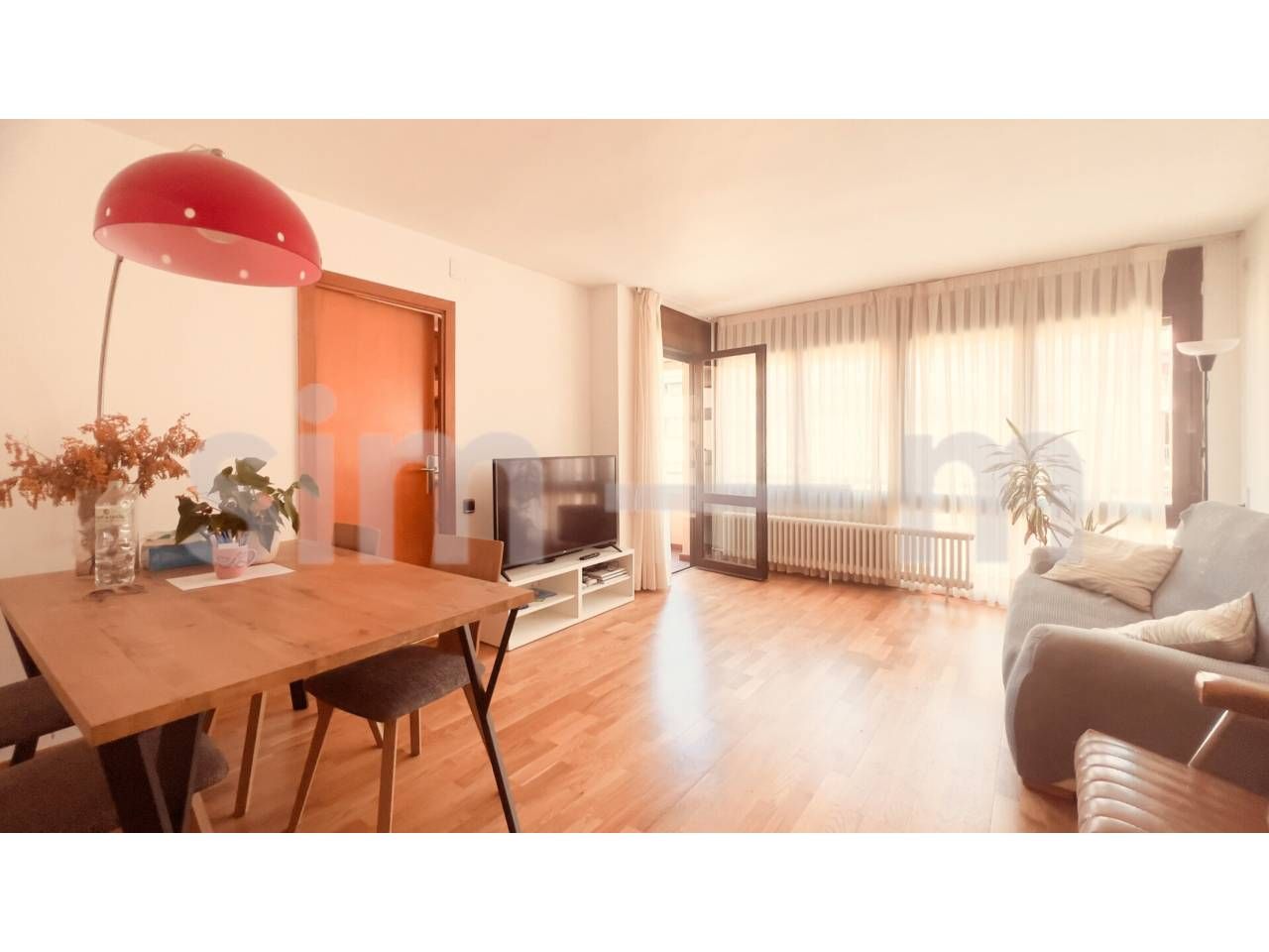 Living room of Flat to rent in Vic  with Heating, Parquet flooring and Terrace