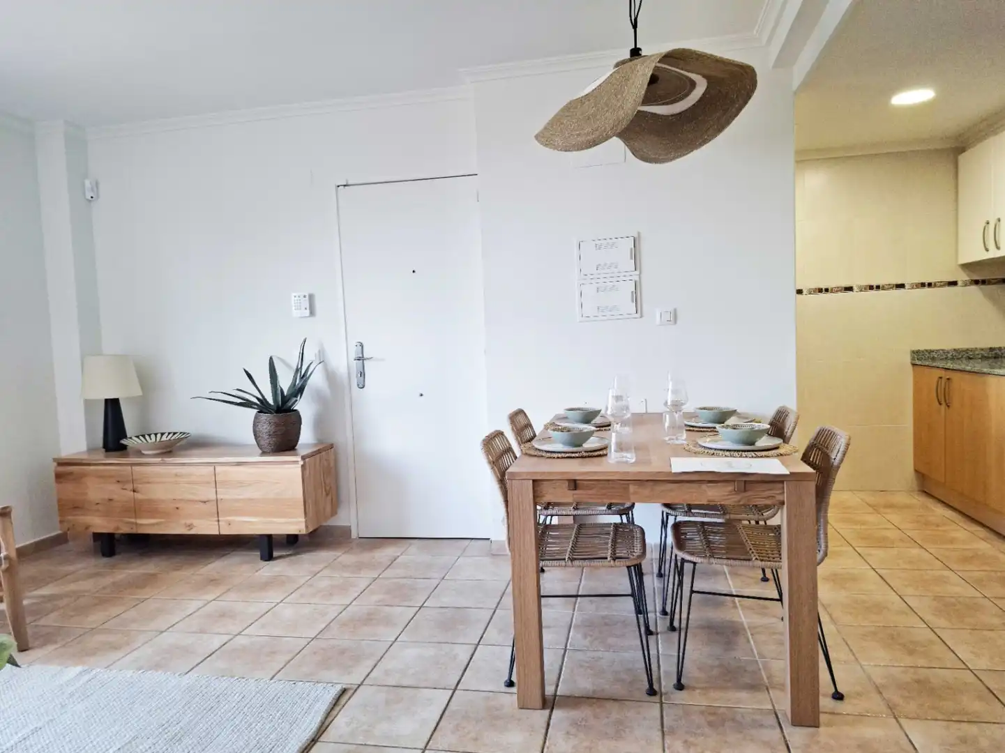 Menjador de Apartament en venda en Pedreguer amb Jardí privat, Terrassa i Internet