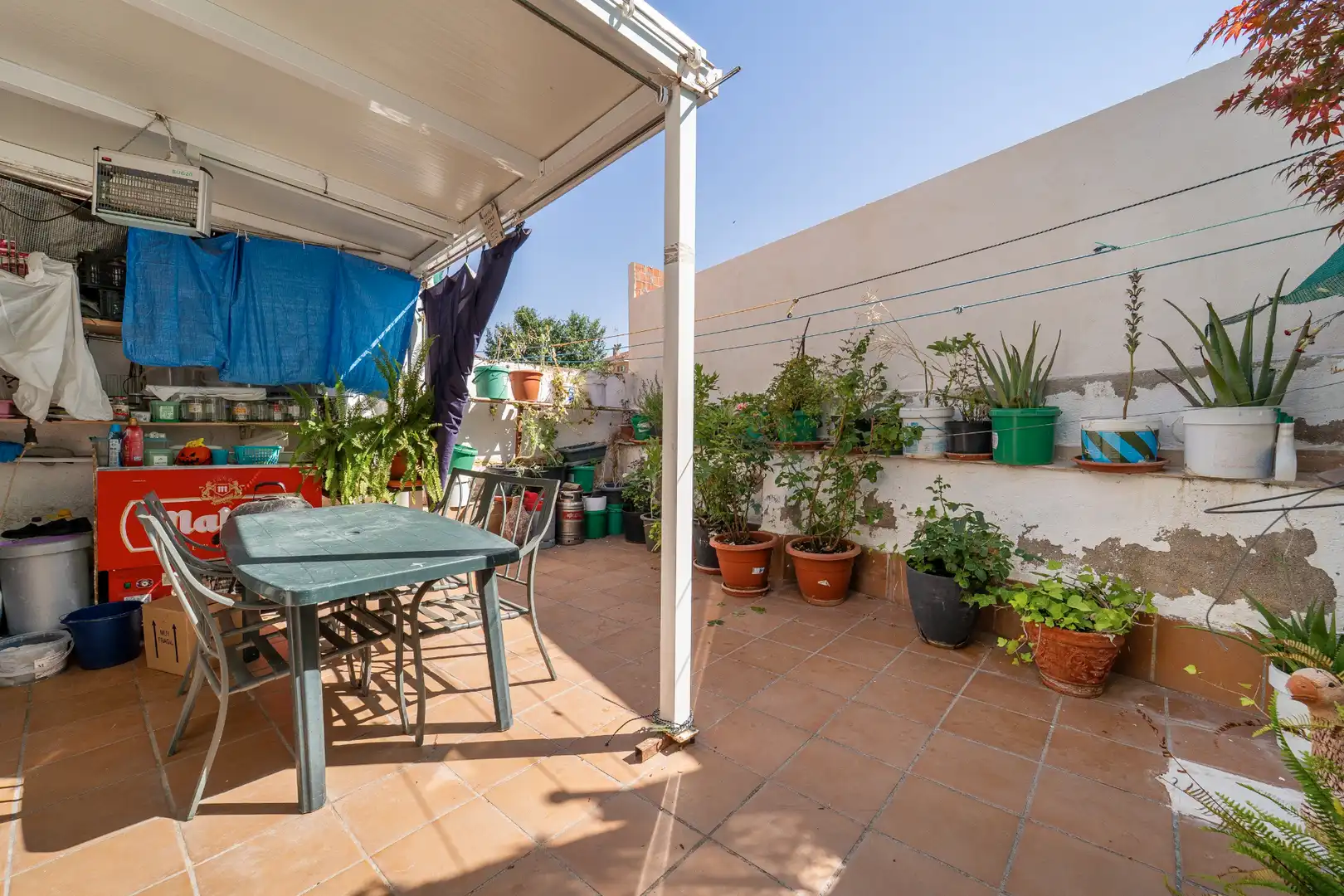 Terraza de Piso en venta en El Álamo con Jardín privado, Amueblado y Horno
