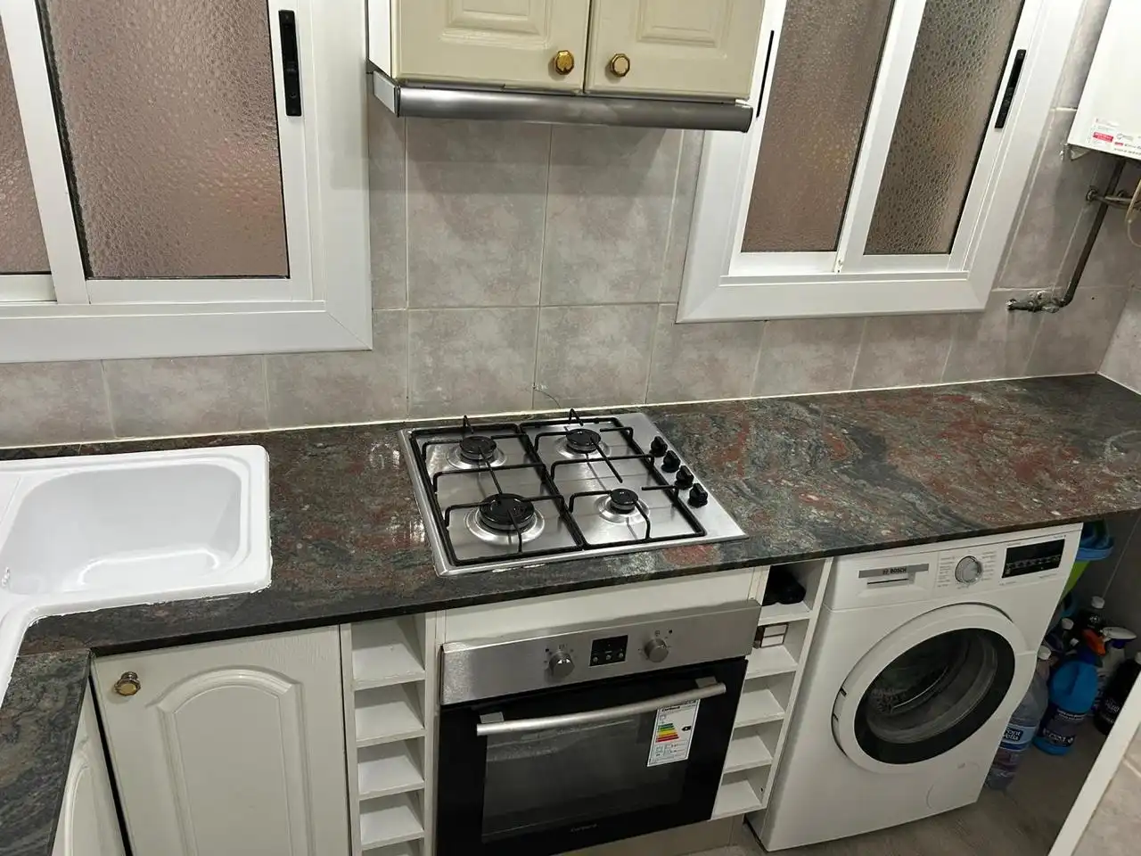 Küche von Wohnung zum Verkauf in Santa Perpètua de Mogoda mit Heizung, Möbliert und Balkon