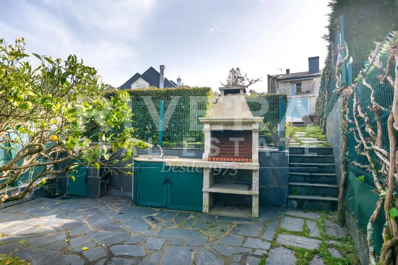 Garden of Detached homes for sale in Sanxenxo  with Heating, Private garden and Terrace