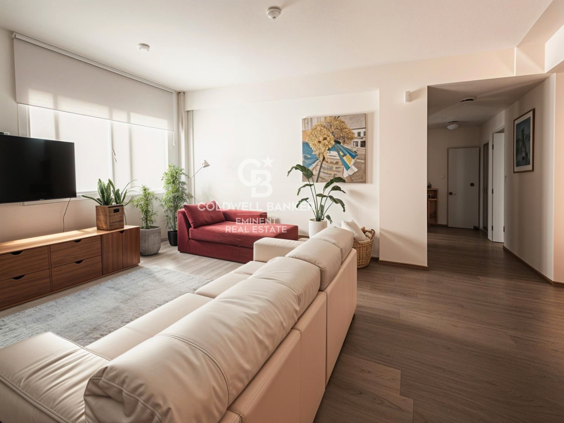 Sala d'estar de Pis en venda en  Barcelona Capital amb Calefacció, Parquet i Forn