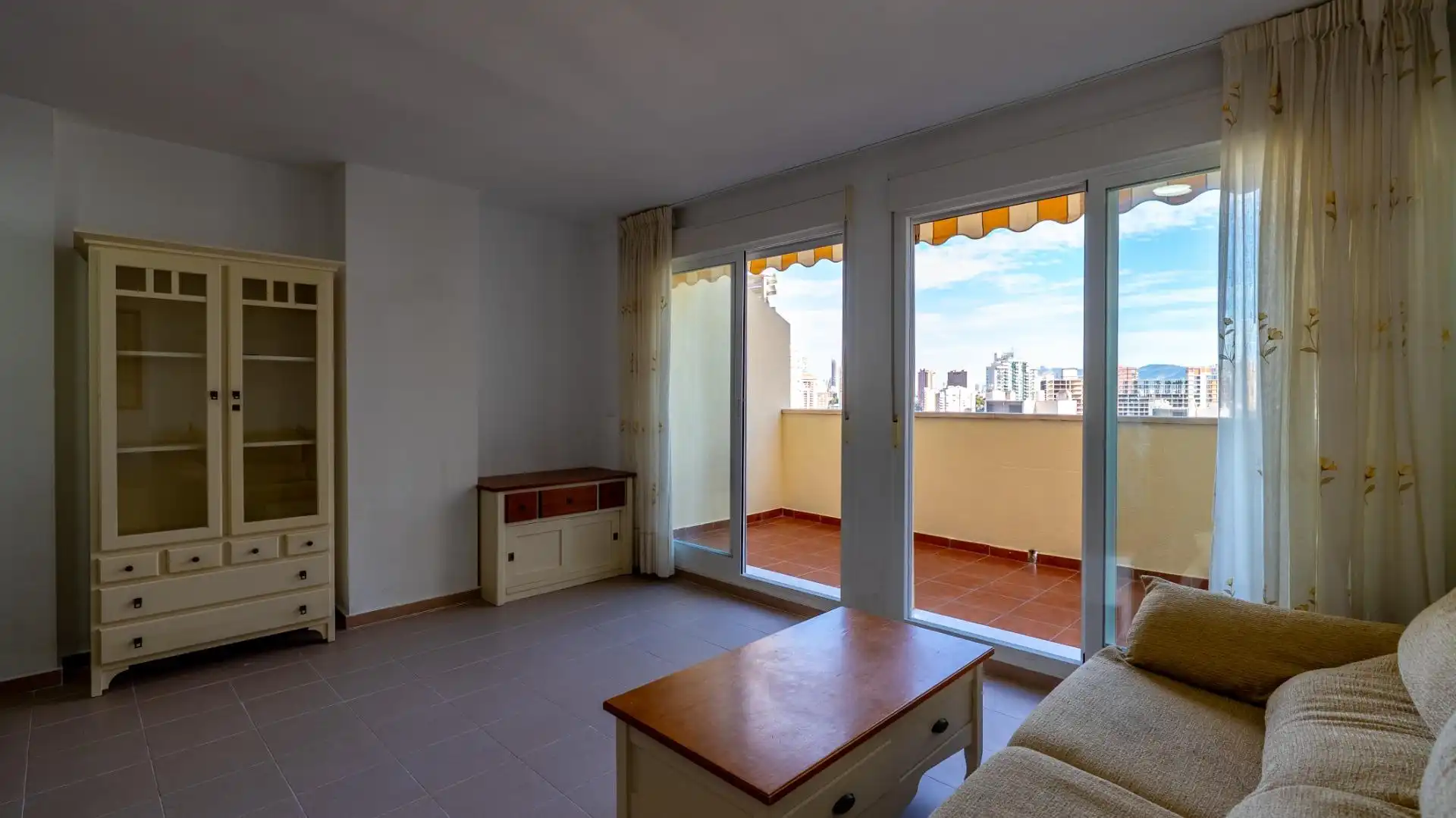 Balcony of Attic for rent in Villajoyosa / La Vila Joiosa  with Air Conditioner, Heating and Private garden