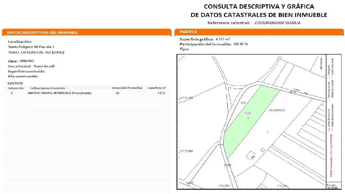 Residential for sale in AS LOMBAS (BONXE) POL. 90 PAR. 1, -1, Outeiro de Rei