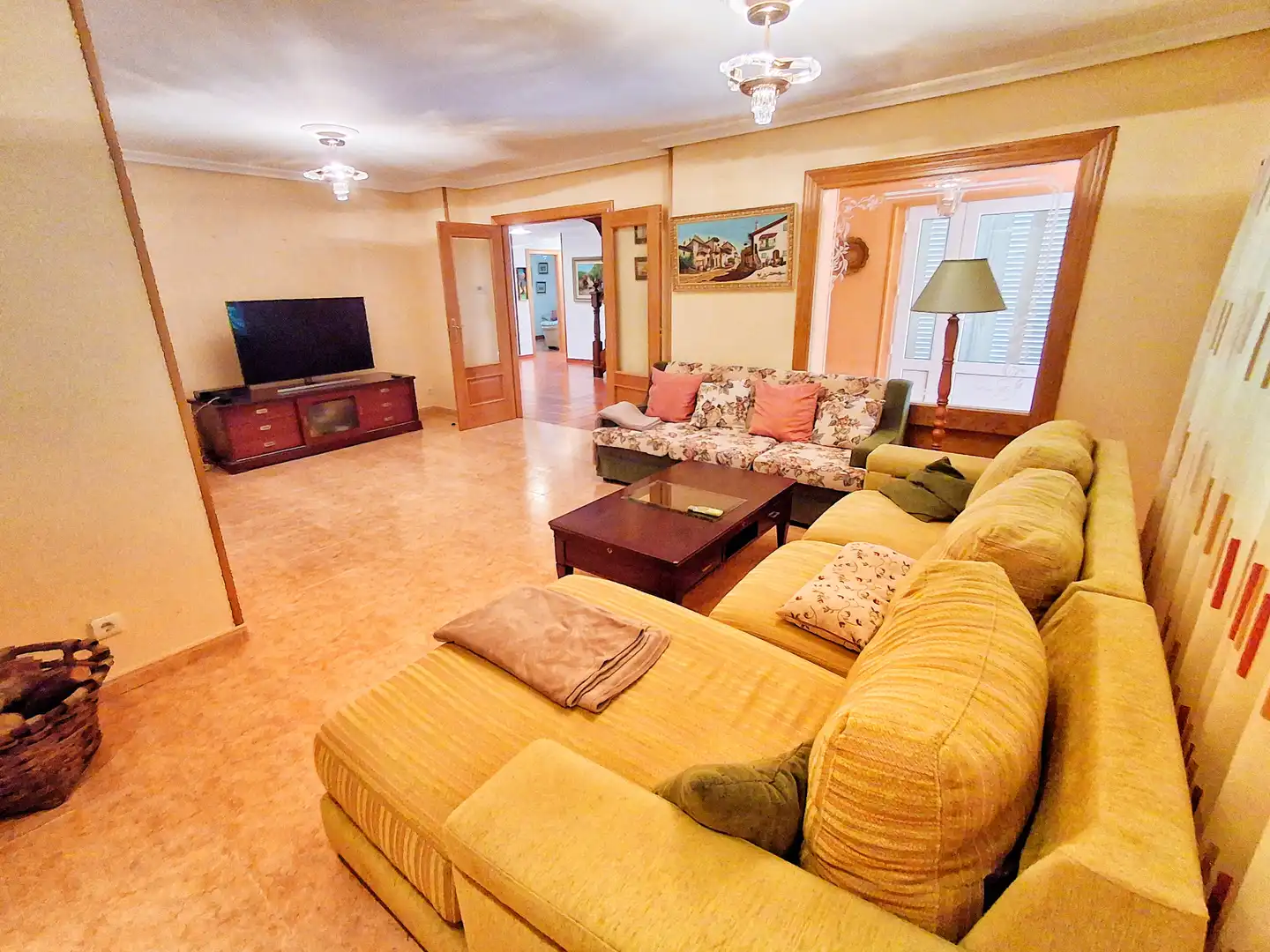 Living room of Houses for sale in Vadocondes  with Heating, Private garden and Parquet flooring