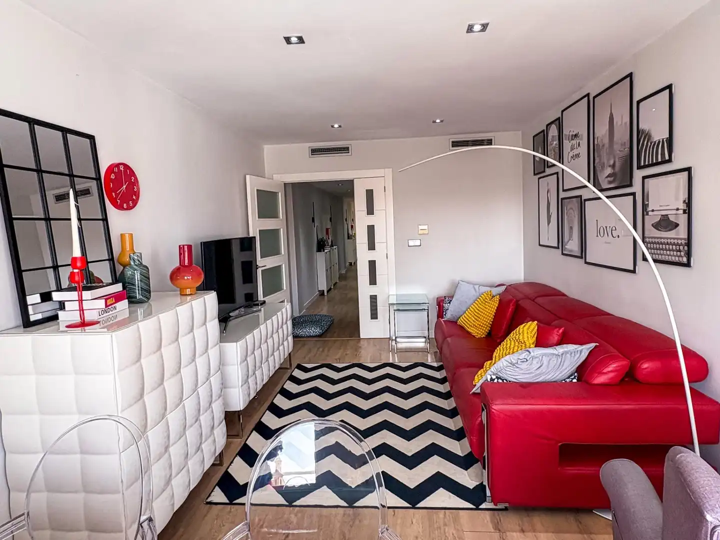 Sala d'estar de Apartament en venda en Pilar de la Horadada amb Aire condicionat, Terrassa i Traster