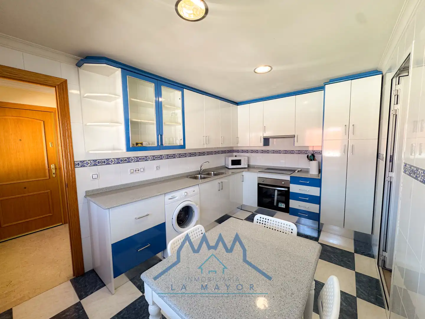 Kitchen of Flat for rent in Ciudad Real  with Air Conditioner, Terrace and Furnished