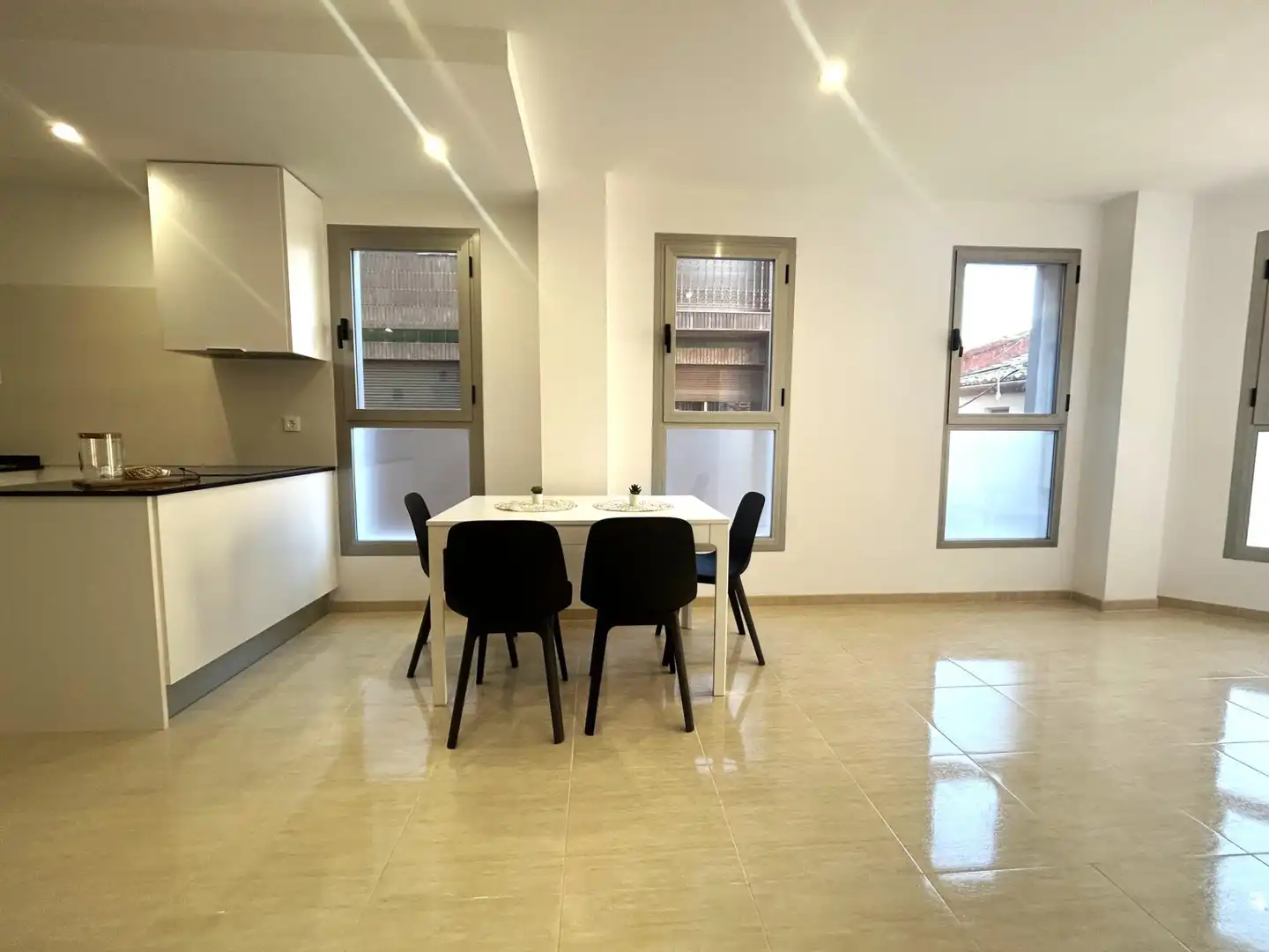 Comedor de Apartamento de alquiler en Burriana / Borriana con Aire acondicionado, Calefacción y Amueblado