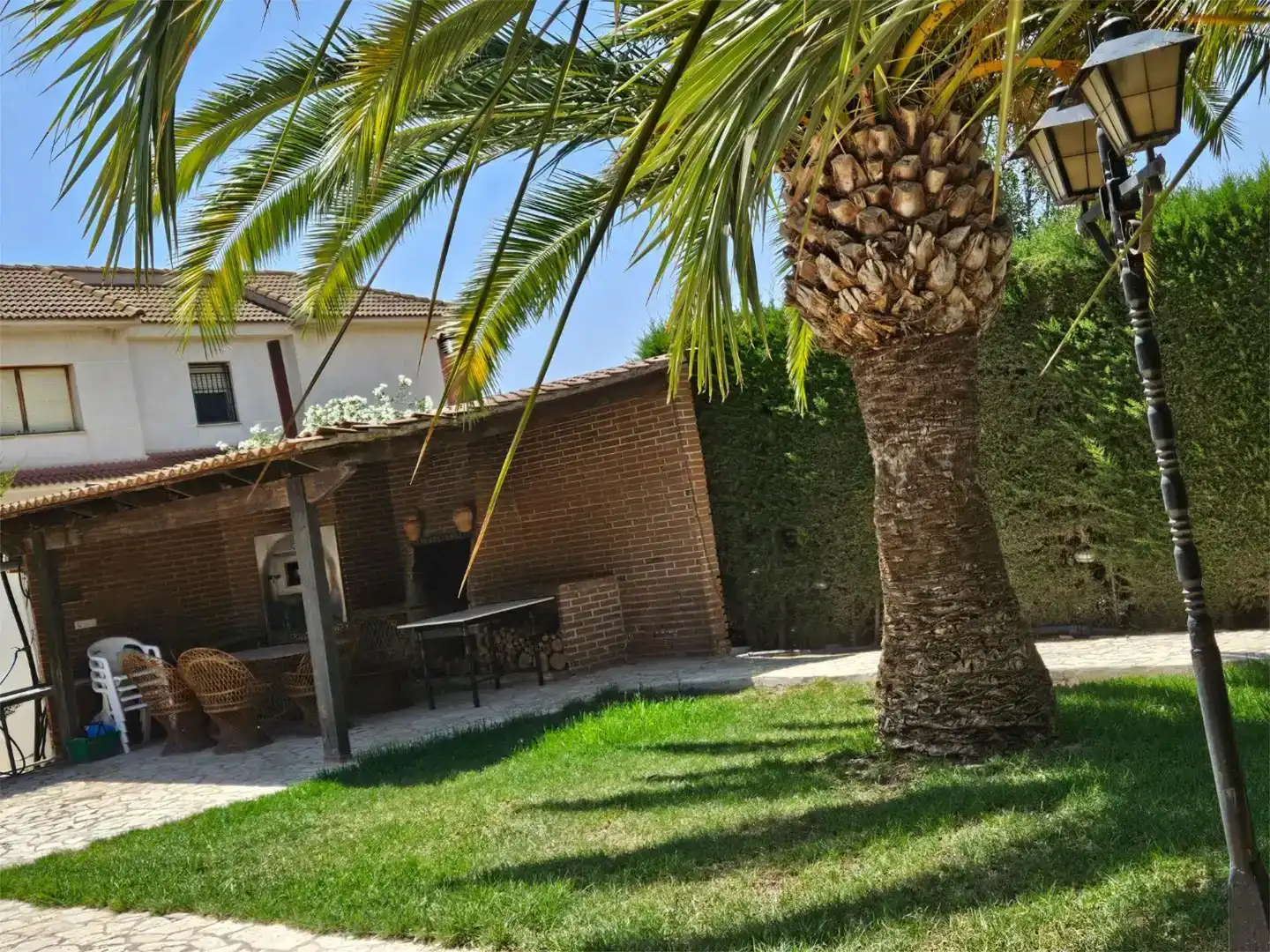 Garden of Houses for sale in Lorca  with Air Conditioner, Swimming Pool and Balcony