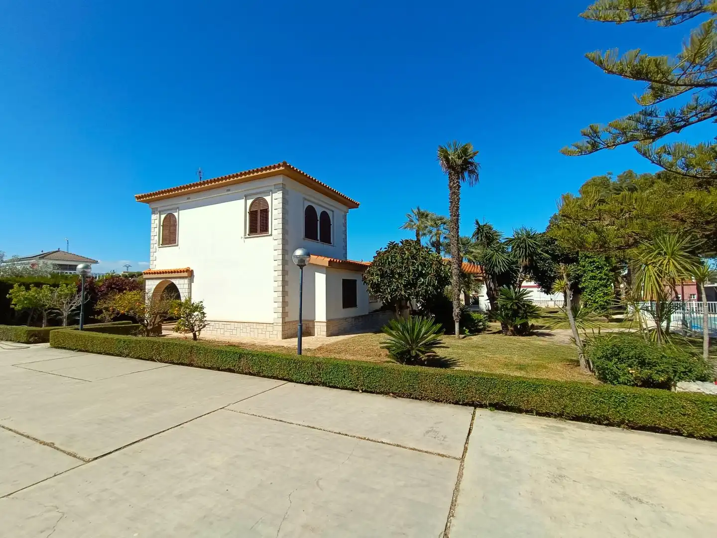 Vista exterior de Casa o chalet en venta en Vinaròs con Jardín privado, Terraza y Piscina