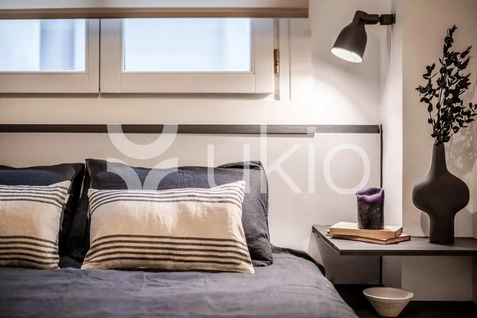 Schlafzimmer von Wohnungen zur Miete in Madrid mit Klimaanlage, Heizung und Möbliert