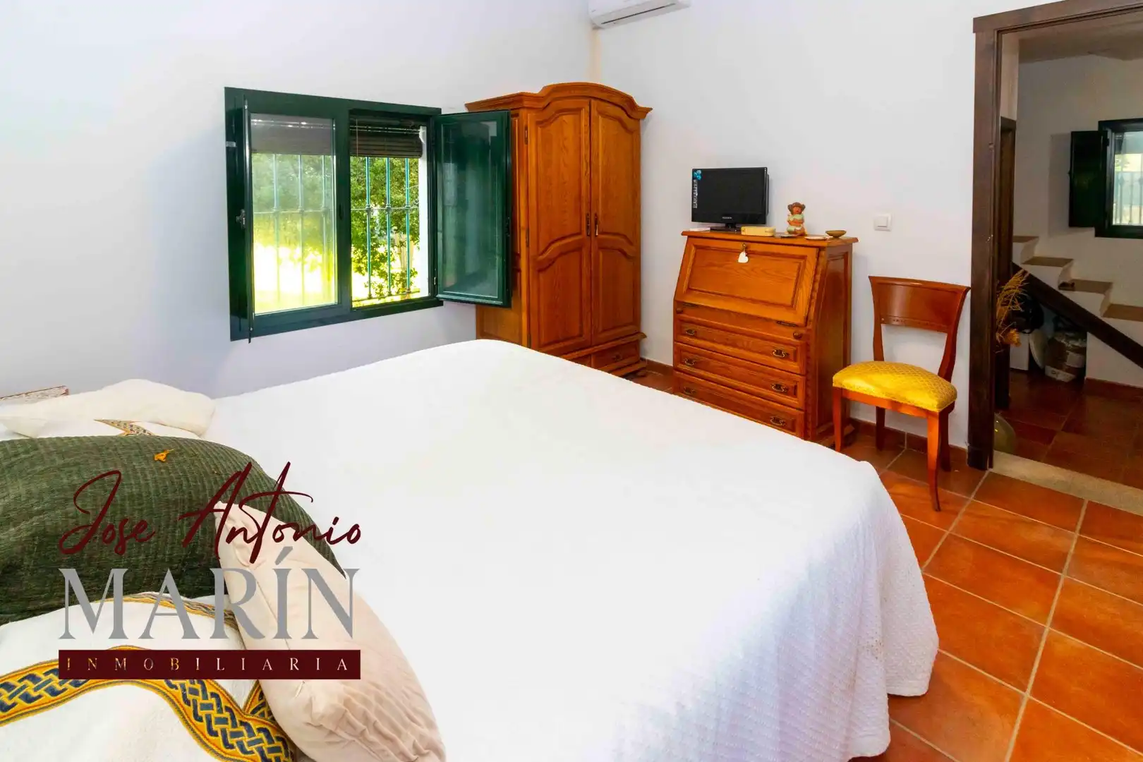 Schlafzimmer von Country house zum Verkauf in Badajoz mit Privatgarten, Abstellraum und Schwimmbad