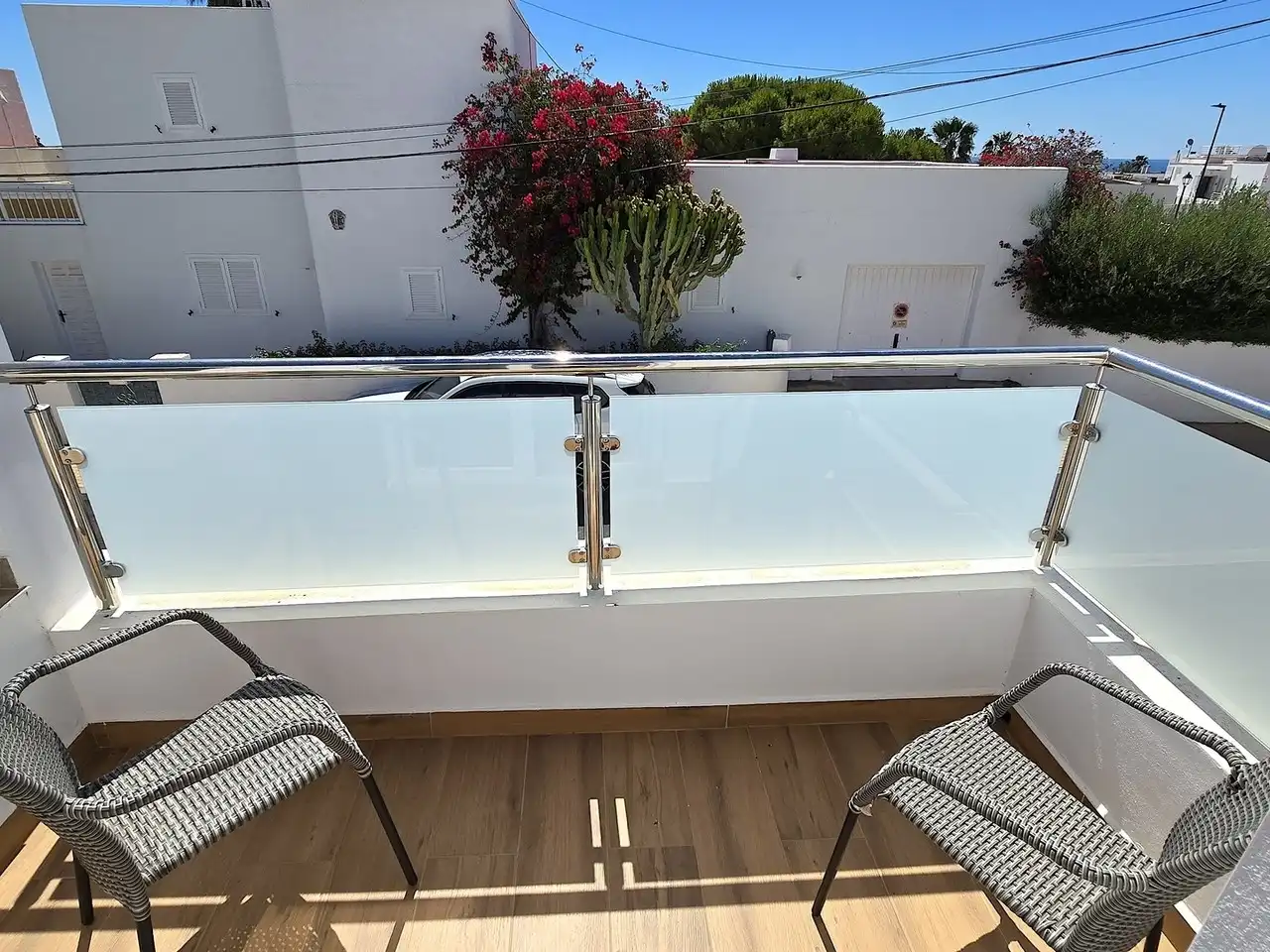 Balcony of Houses for sale in Mojácar  with Air Conditioner, Terrace and Swimming Pool