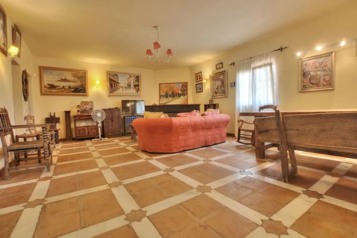 Sala de estar de Casa o chalet en venta en Mijas con Aire acondicionado, Jardín privado y Terraza