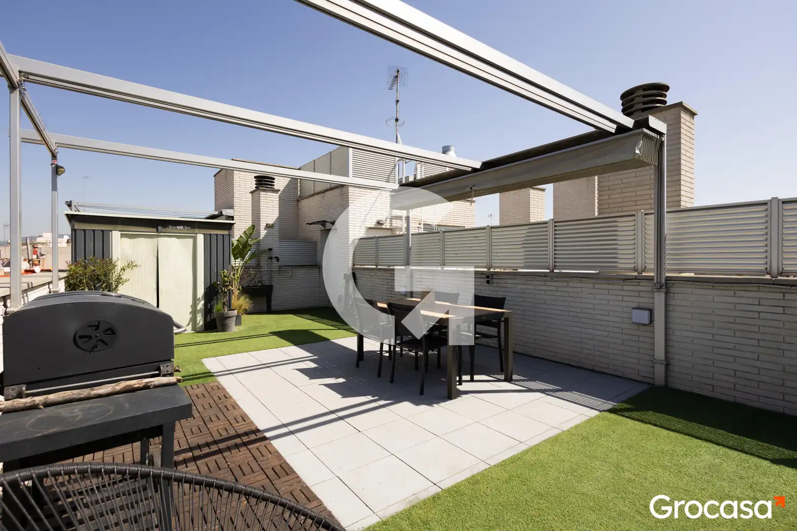 Terrasse von Wohnung zum Verkauf in Sant Boi de Llobregat mit Klimaanlage, Heizung und Terrasse