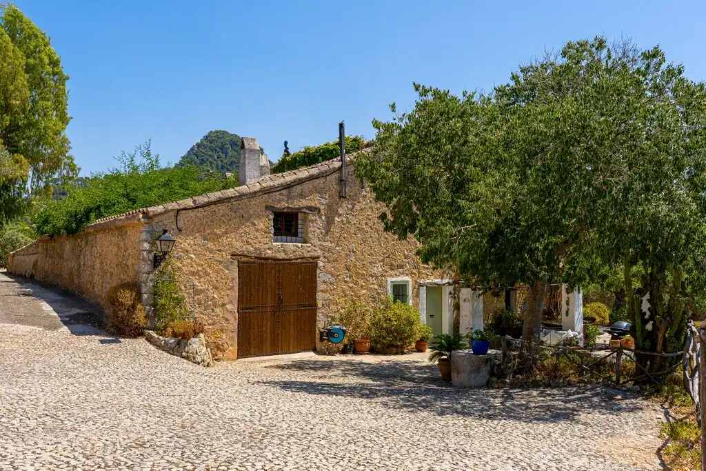 Vista exterior de Finca rústica en venda en Puigpunyent amb Aire condicionat, Calefacció i Jardí privat