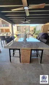 Terrasse von Haus oder Chalet zum Verkauf in Layos mit Klimaanlage, Heizung und Parkett