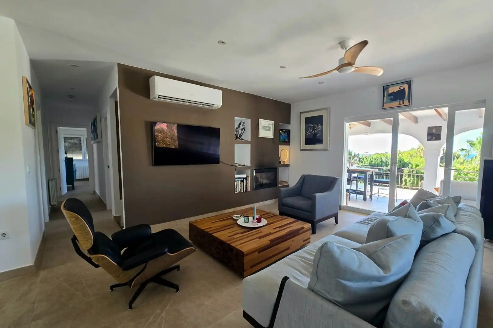 Sala de estar de Casa o chalet en venta en Altea con Aire acondicionado, Calefacción y Jardín privado