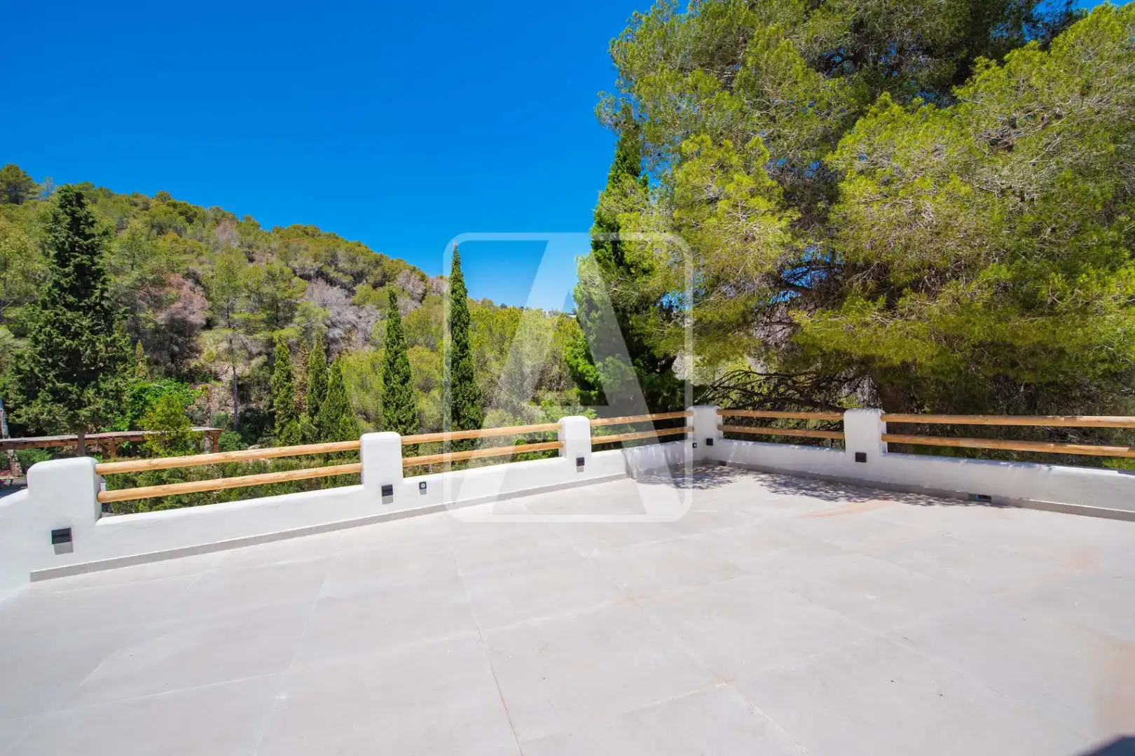 Terrassa de Finca rústica en venda en Benissa amb Aire condicionat, Calefacció i Jardí privat