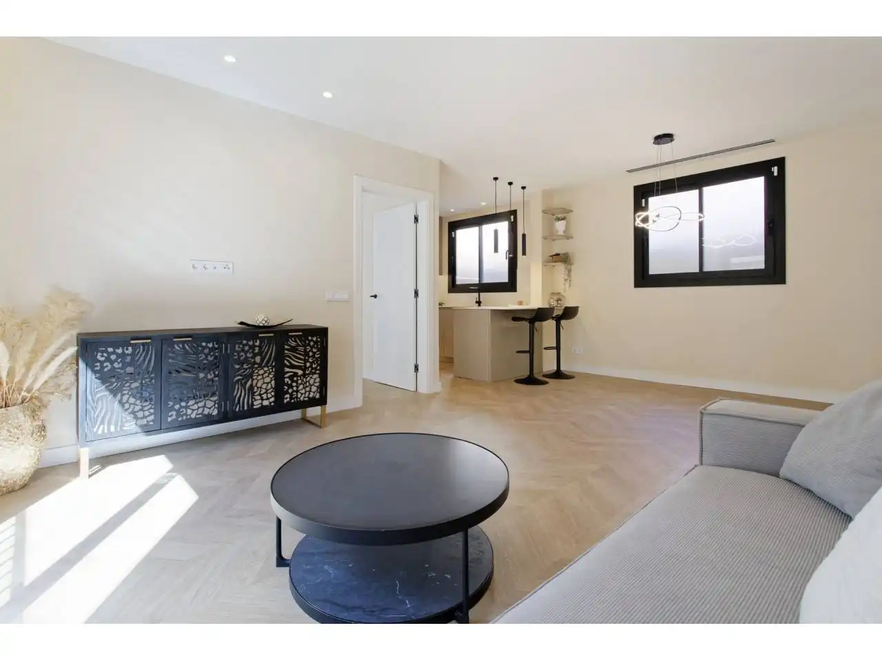 Sala d'estar de Apartament en venda en Barcelona amb Aire condicionat, Calefacció i Parquet