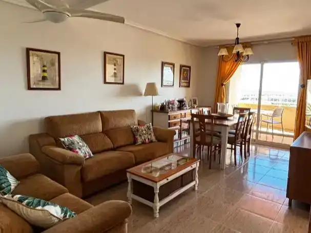 Wohnzimmer von Wohnungen zum Verkauf in Orihuela mit Klimaanlage und Schwimmbad