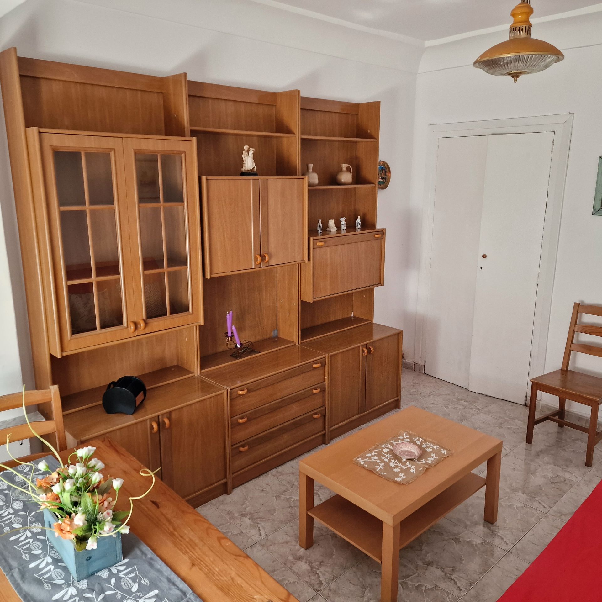 Living room of Flat to rent in  Zaragoza Capital  with Heating, Furnished and Oven