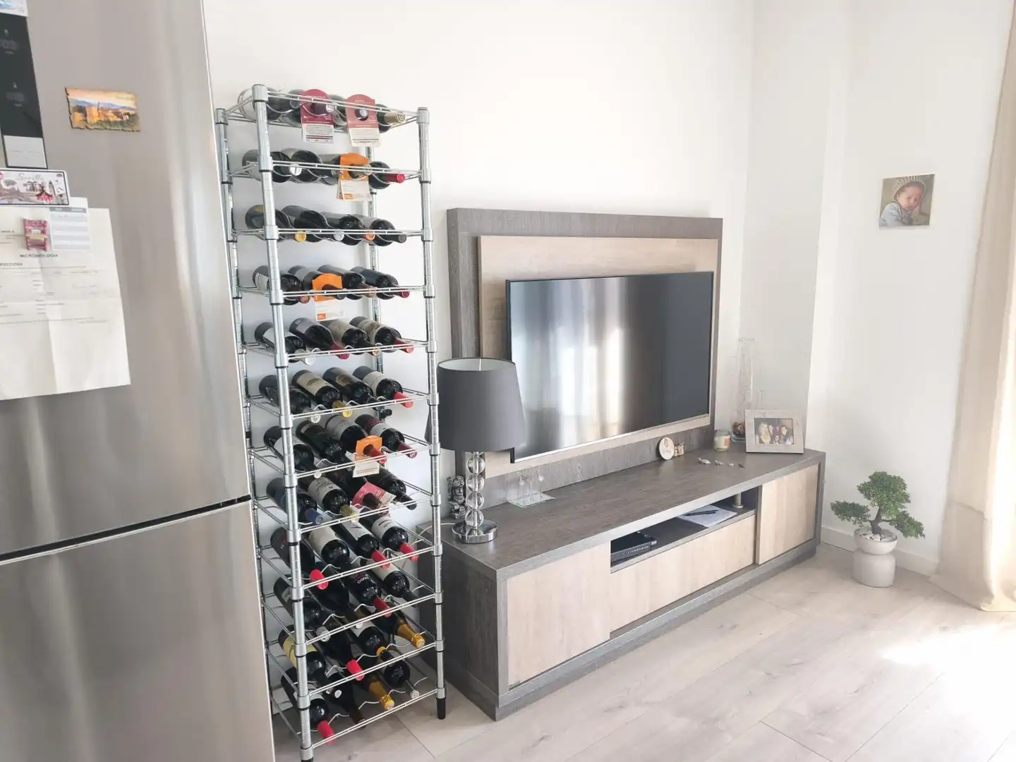 Sala de estar de Piso en venta en Terrassa con Aire acondicionado, Parquet y Alarma