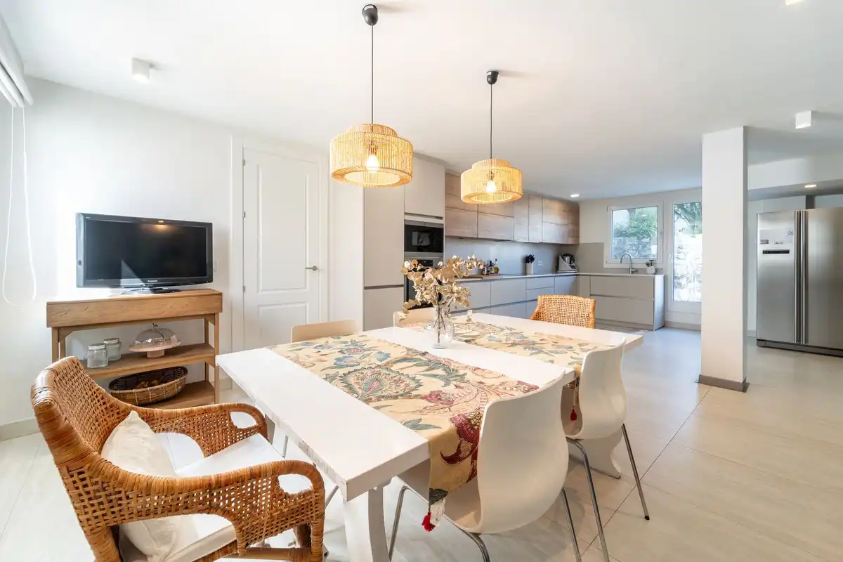 Dining room of Apartments for sale in Benalmádena  with Air Conditioner, Private garden and Terrace