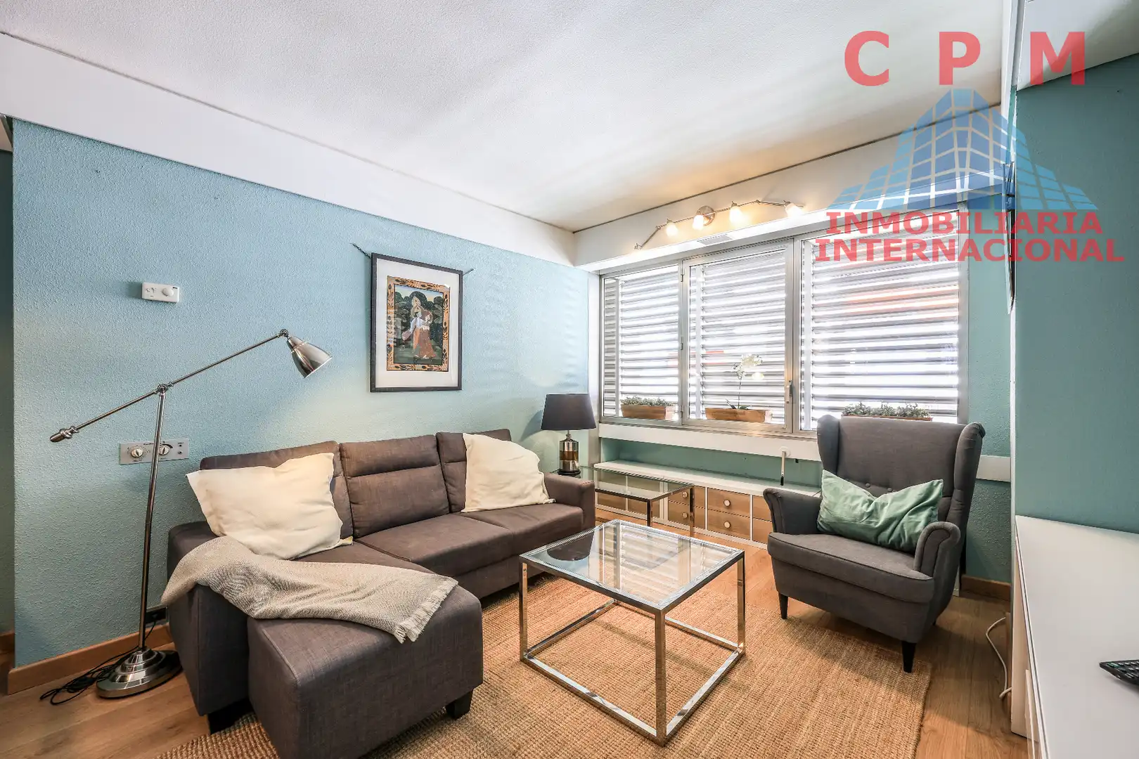 Wohnzimmer von Wohnung zur Miete in Madrid mit Klimaanlage, Heizung und Parkett