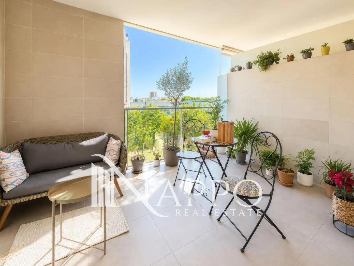 Terrasse von Wohnung zum Verkauf in  Palma de Mallorca mit Klimaanlage, Heizung und Terrasse