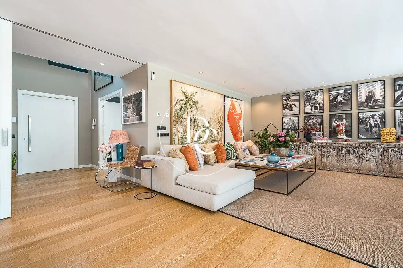 Sala de estar de Casa o chalet de alquiler en Sitges con Aire acondicionado, Calefacción y Jardín privado