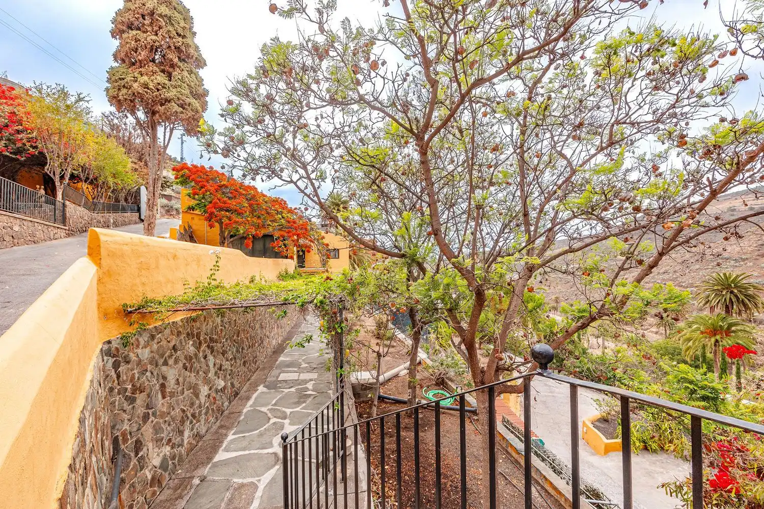 Vista exterior de Casa o chalet en venta en Telde con Jardín privado, Terraza y Piscina