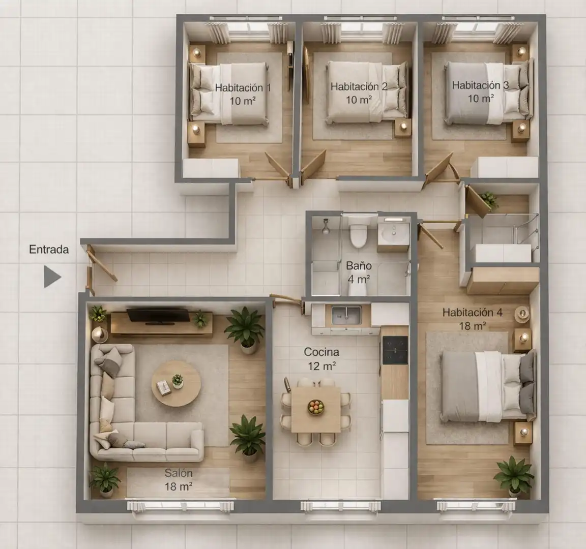 Piso en venta en Leioa con Calefacción, Trastero y Amueblado