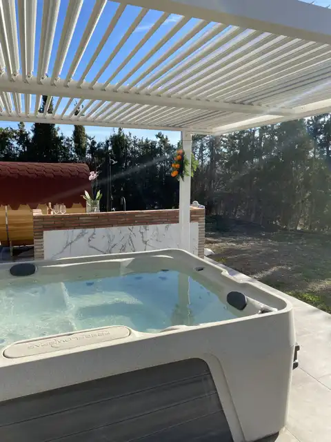 Terraza de Casa o chalet en venta en Alhaurín El Grande con Aire acondicionado, Jardín privado y Piscina