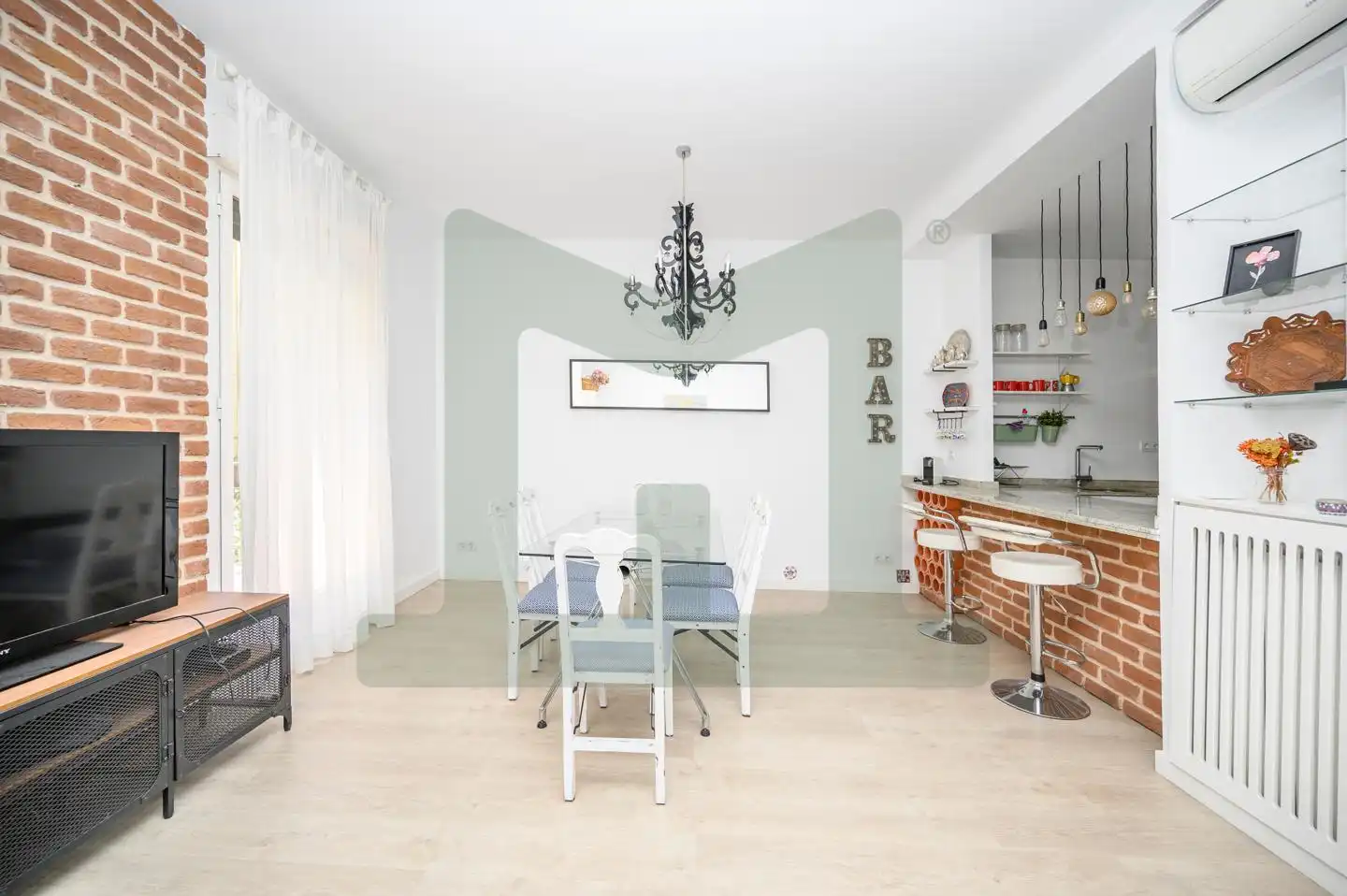 Esszimmer von Wohnung zur Miete in Madrid mit Klimaanlage, Heizung und Terrasse