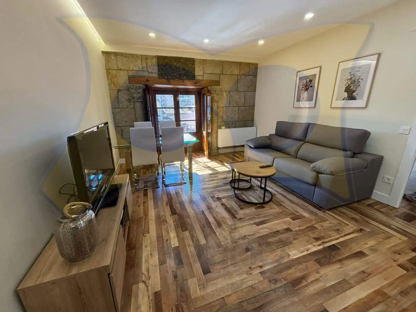 Living room of Flat for rent in Salamanca  with Furnished