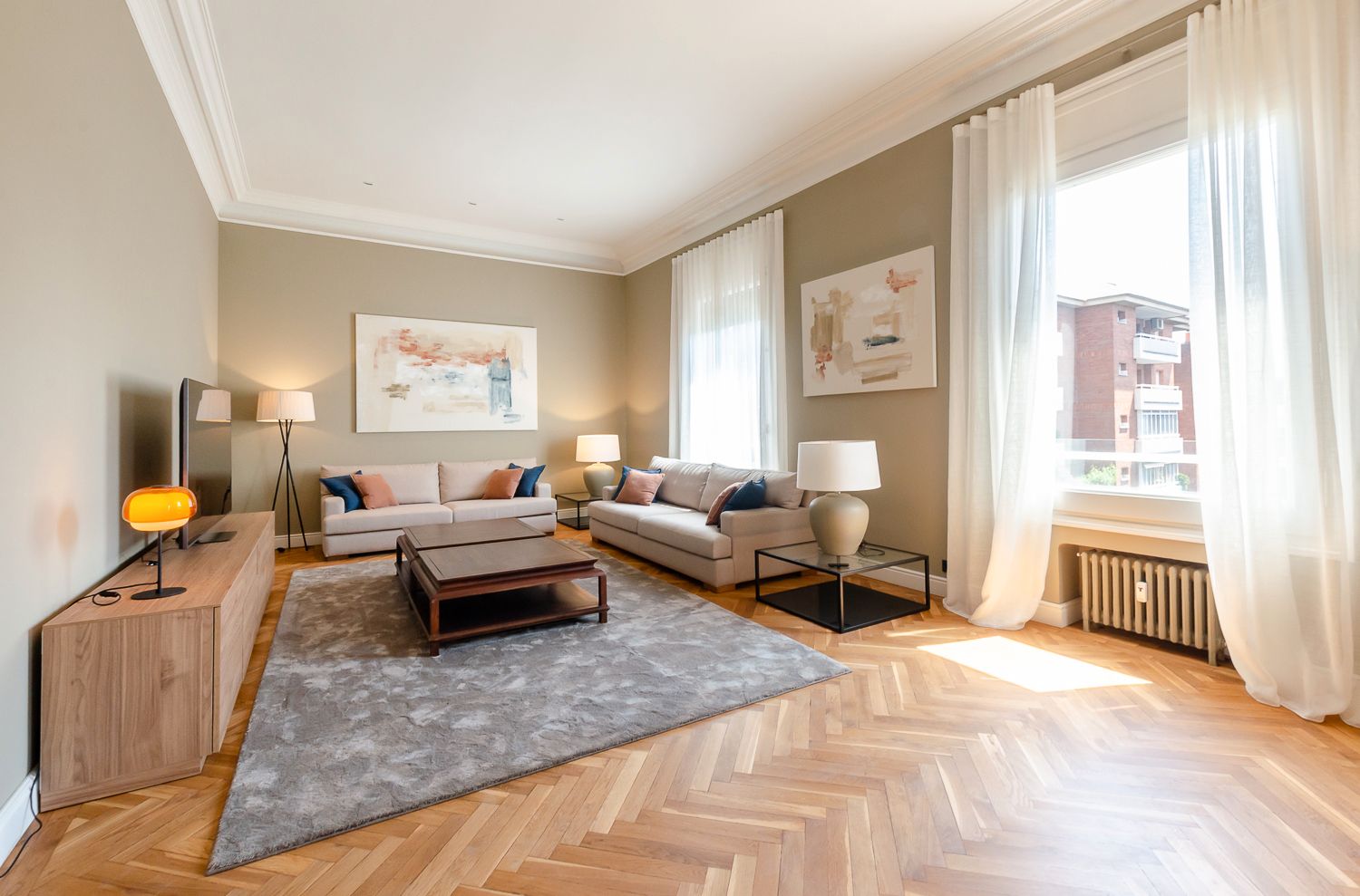 Living room of Flat to rent in  Barcelona Capital  with Air Conditioner, Heating and Storage room