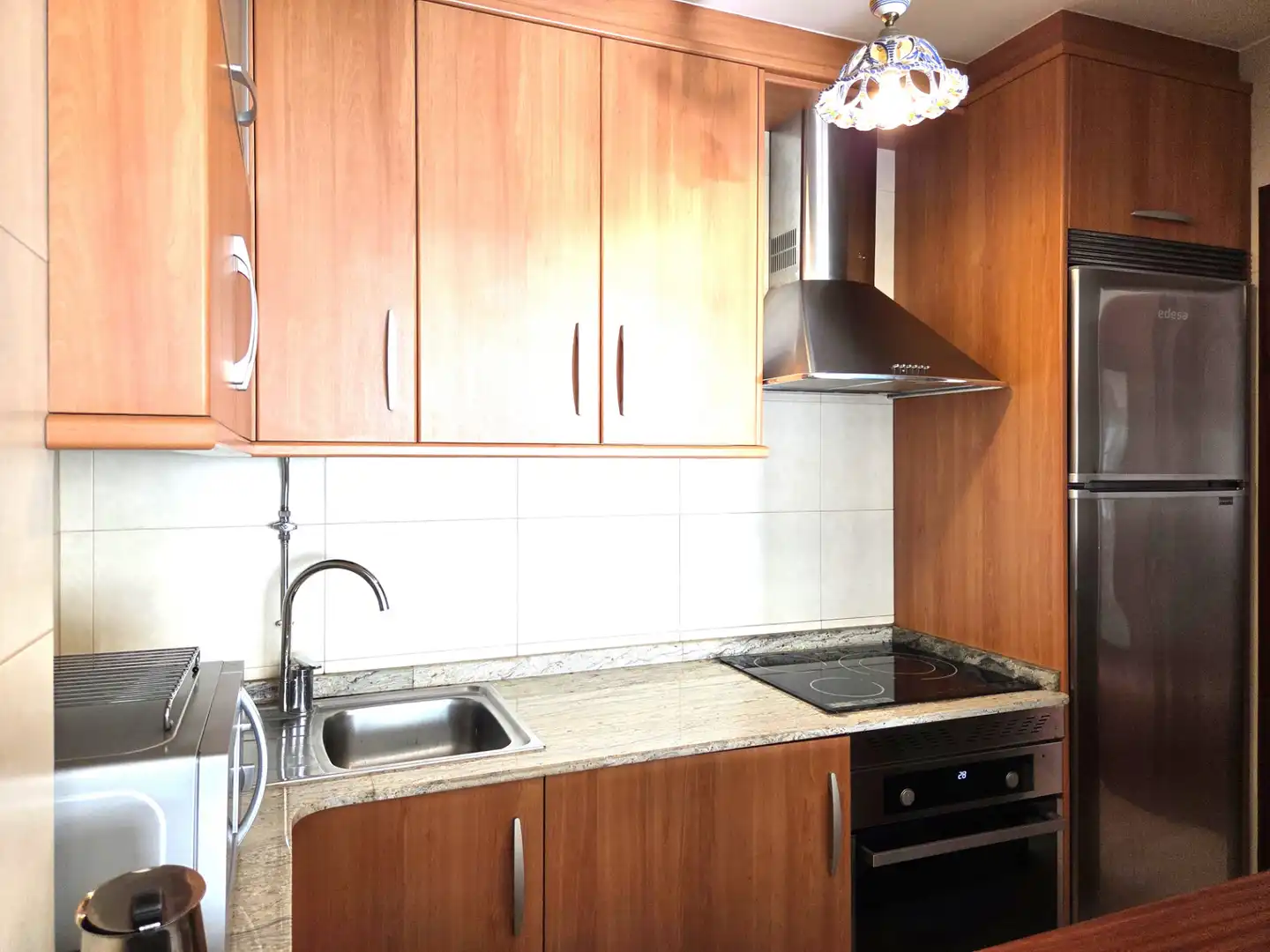 Küche von Wohnungen zur Miete in Sanxenxo mit Terrasse, Möbliert und Ofen