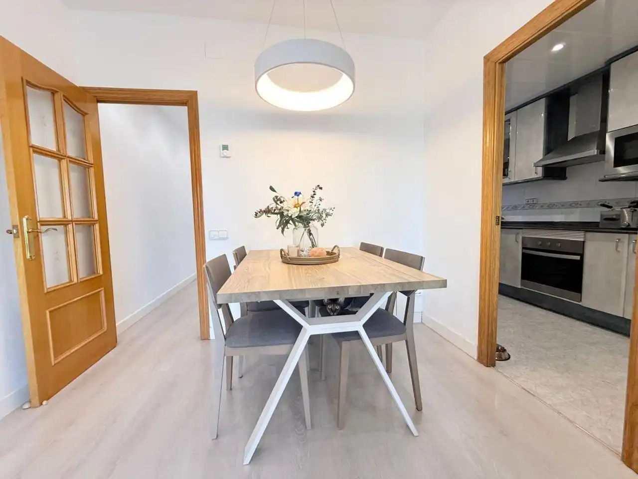 Esszimmer von Wohnung zum Verkauf in Sabadell mit Klimaanlage, Heizung und Privatgarten