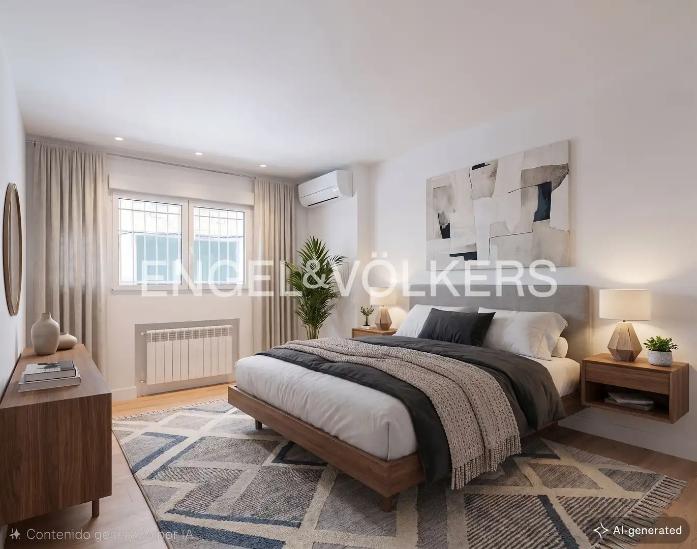 Schlafzimmer von Wohnung zum Verkauf in Madrid mit Klimaanlage, Heizung und Terrasse