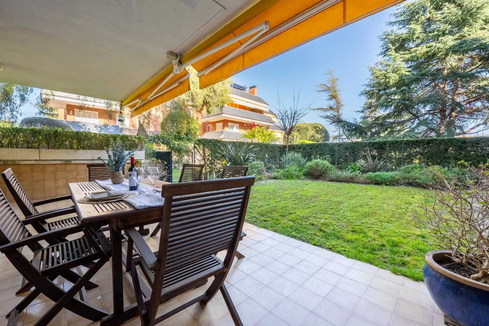 Terrace of Flat for rent in Sant Andreu de Llavaneres  with Air Conditioner, Heating and Private garden