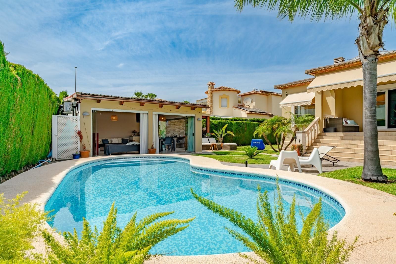 Jardí de Casa o xalet de lloguer en Dénia amb Aire condicionat, Calefacció i Jardí privat