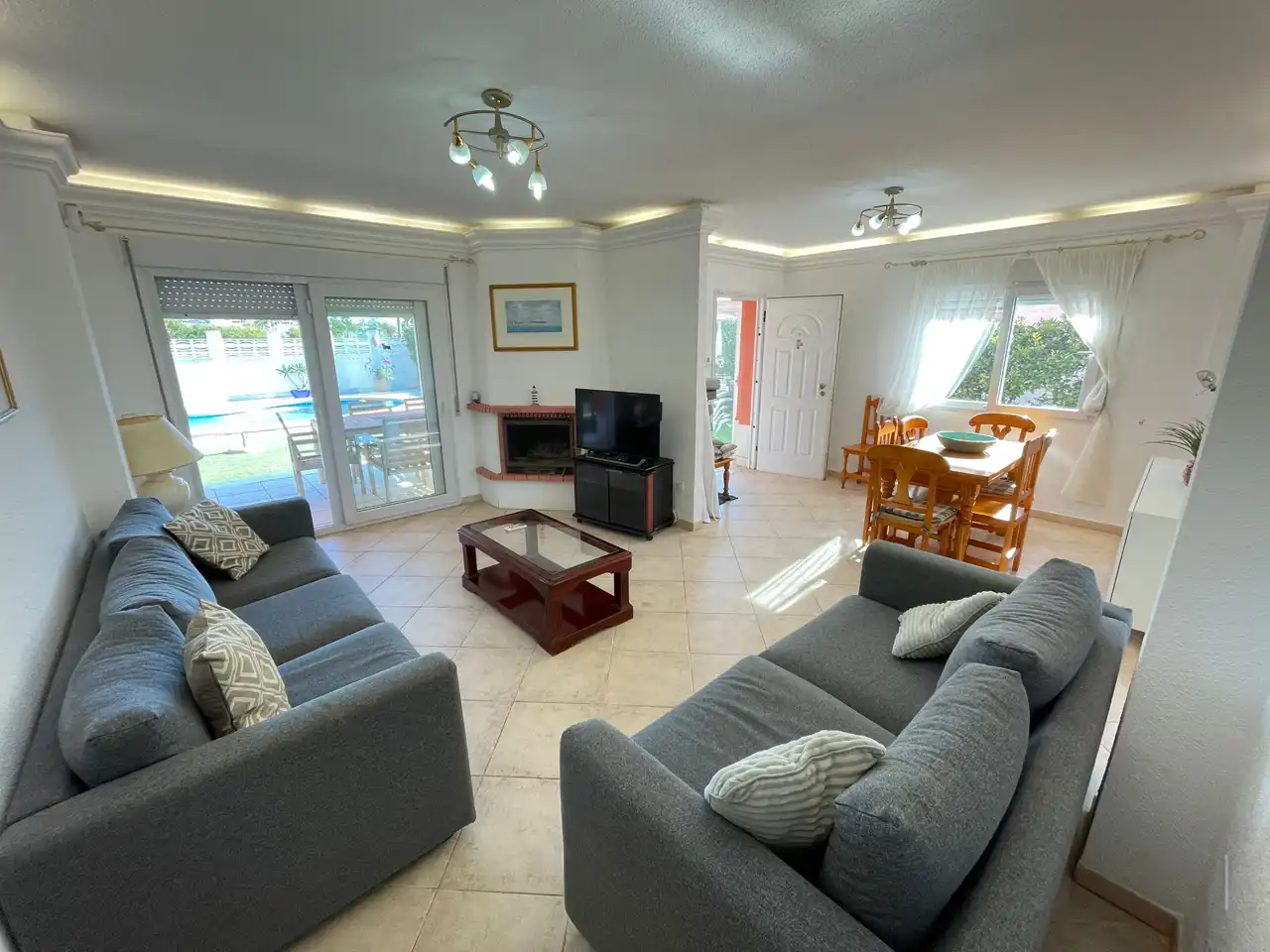 Sala de estar de Casa o chalet en venta en La Manga del Mar Menor con Aire acondicionado, Calefacción y Jardín privado