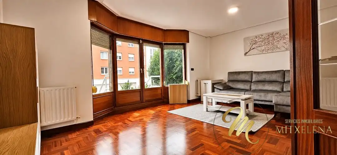 Wohnzimmer von Wohnung zum Verkauf in Leioa mit Heizung, Privatgarten und Terrasse